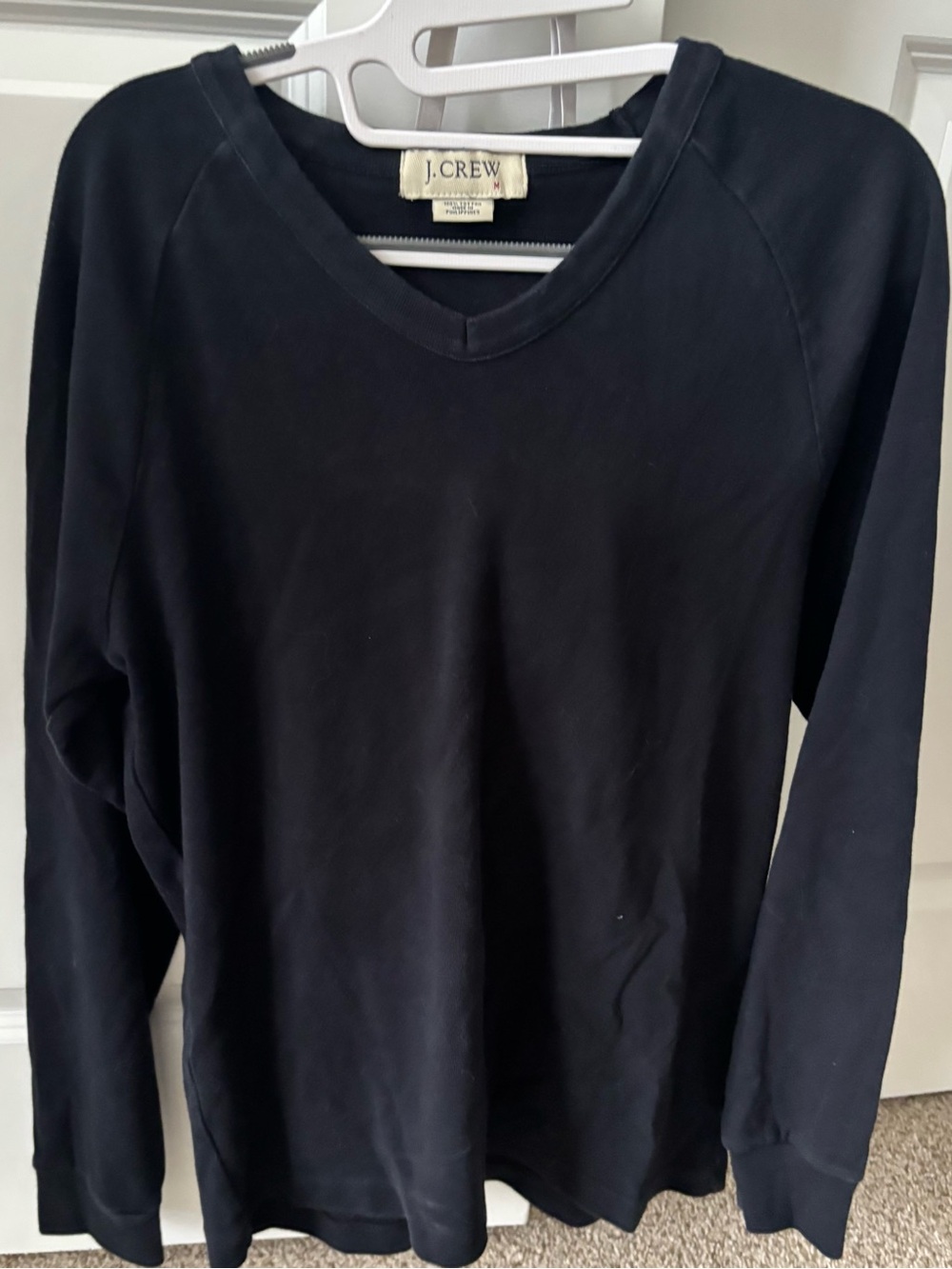 J. Crew Black Crewneck Cotton Tee